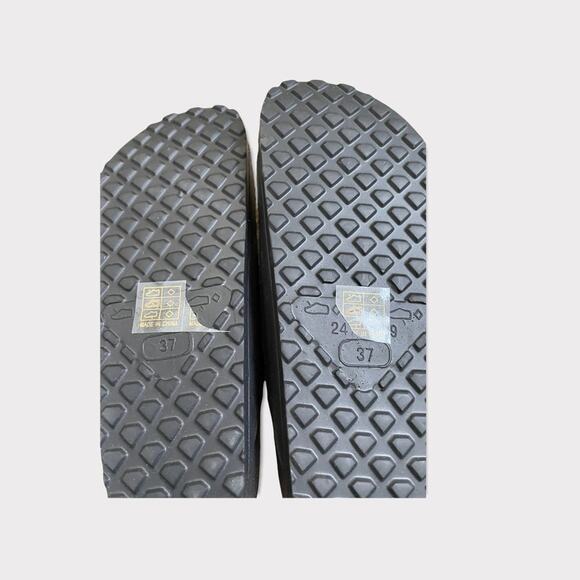 Truffle Collection "Black Eva" Rubber Open Toe Sandals Slides Women Size 6.5 -37 - Picture 5 of 7